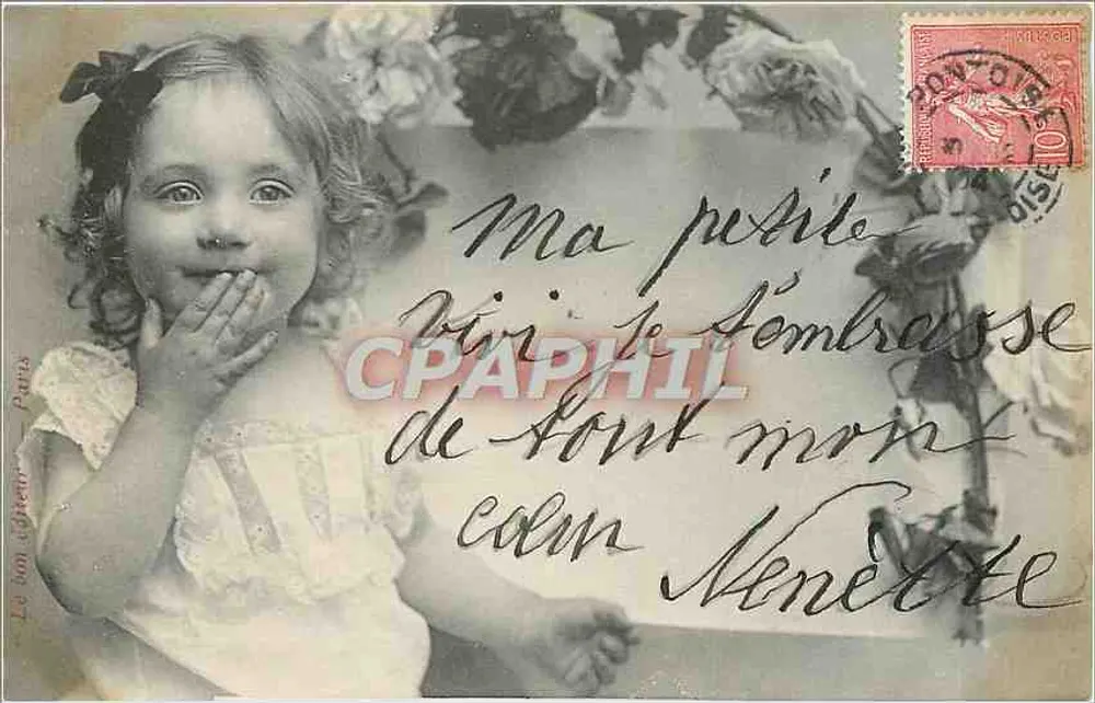 Menina sorridente — editor Le bon éditeur, Paris — número de série não visível - Frente