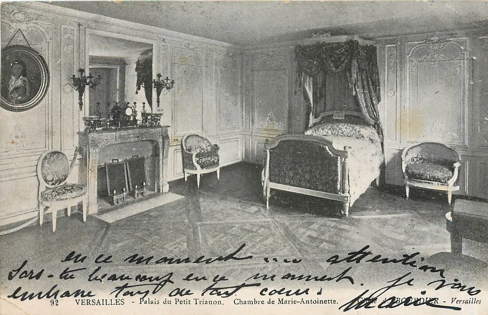 Versailles - Palast des Petit Trianon. Zimmer von Marie-Antoinette — Verlag A. Boudoir - Vorderseite