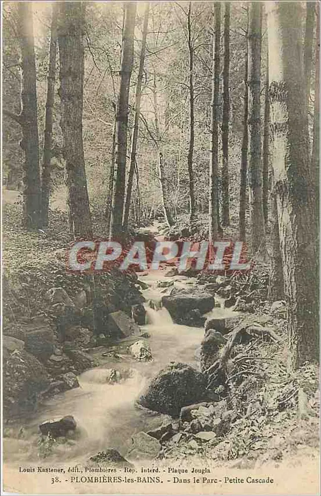 Plombières-les-Bains — No Parque - Pequena Cachoeira — Louis Kastenor, editor, n°38 - Frente