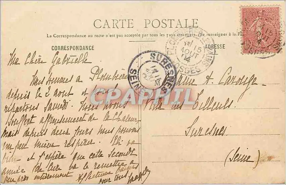 Plombières-les-Bains — No Parque - Pequena Cachoeira — Louis Kastenor, editor, n°38 - Verso