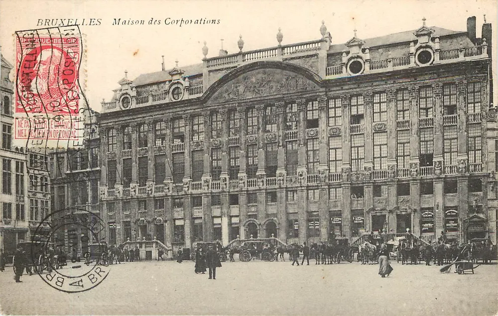 Bruxelas - Maison des Corporations — editor anônimo, número de série não visível - Frente