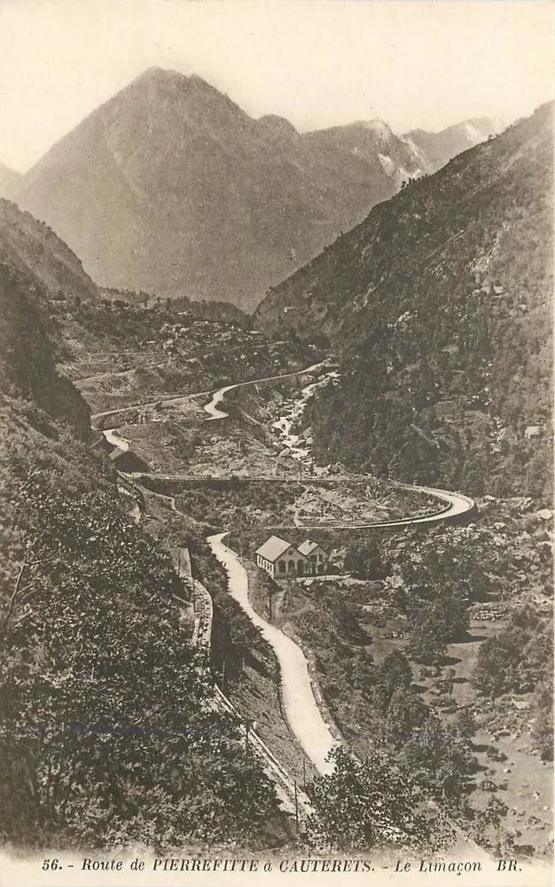 Rodovia de Pierrefitte a Cauterets - O Limacon - BR. - Frente