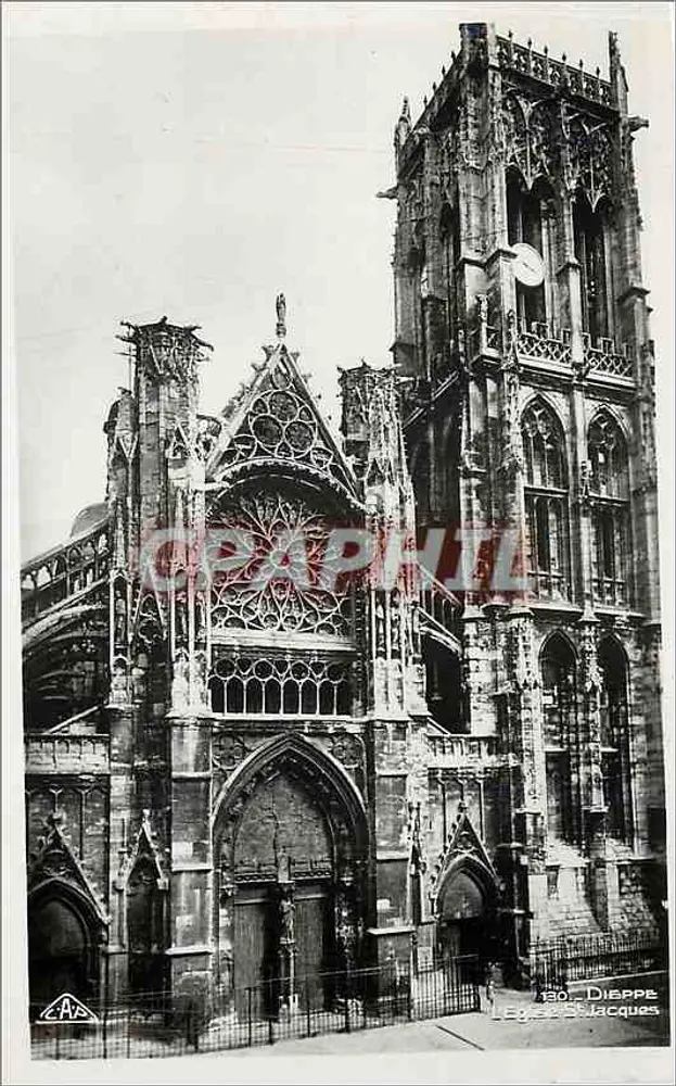Igreja de São Jacó — Dieppe — C.A.P. Paris - Frente