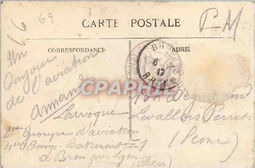Lyon — Ansicht von Vierteln und Sehenswürdigkeiten — E.C.L. - Rückseite