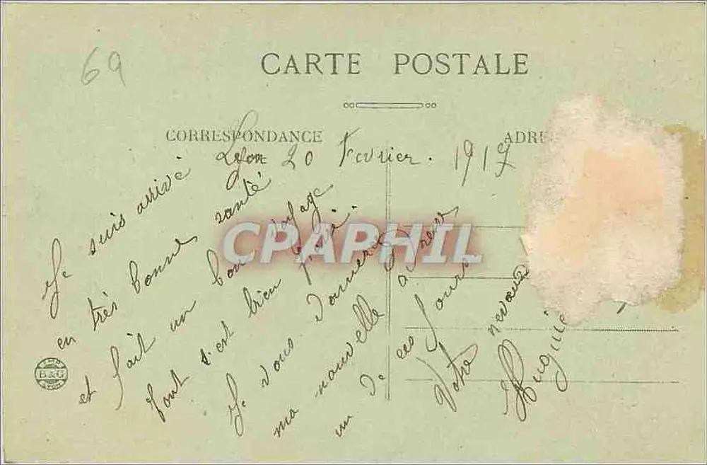 Lyon - Praça dos Terreiros - E.R. n°308 - Verso