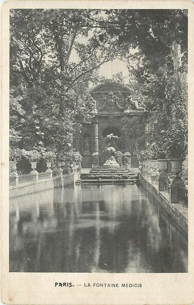 París — Fuente Médicis — editor no visible - Anverso