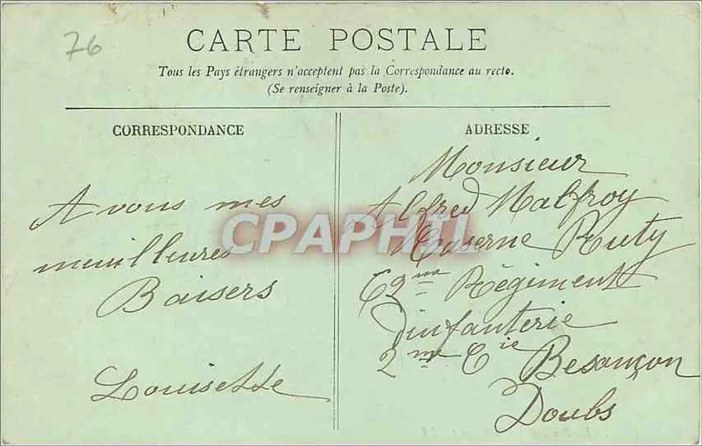Rouen — A Praça da Catedral — LL. n°225 - Verso