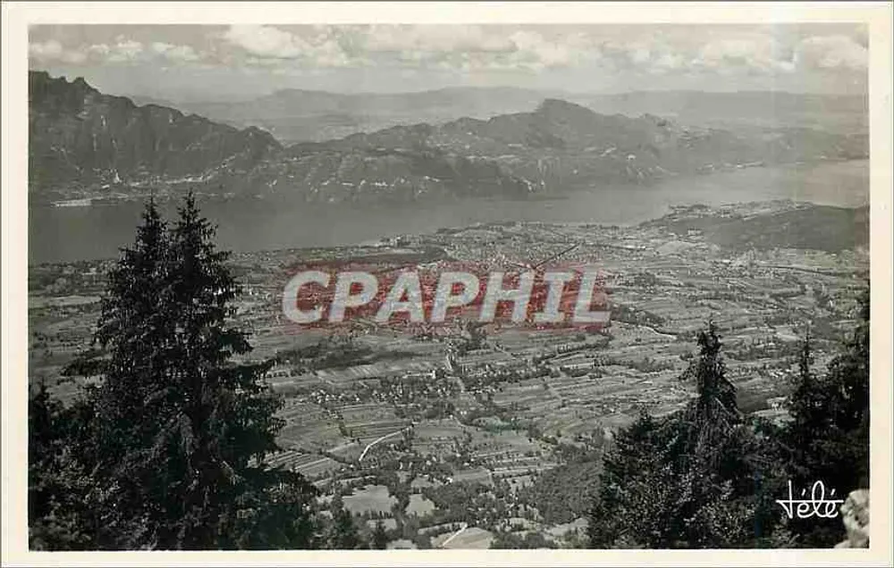 Aix-les-Bains — Vue panoramique prise du Mt-Revard — Éditions TÉLÉ - Recto