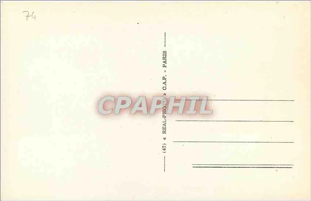 एन्नेकी — किला के ऊपरी भाग — C.P.A.P.HIL (47) « REAL-PHOTO » C.A.P. - पेरिस - पीछे
