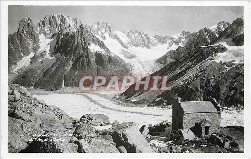 Chamonix - A Cabana do Requiar e a Aiguille do Diabo — Foto Gay-Couttet - Frente