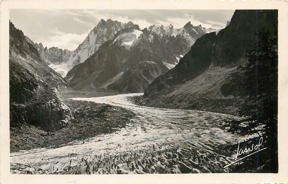 Chamonix — A Mer de Glace — Éditions Photographiques JANSOL - Frente