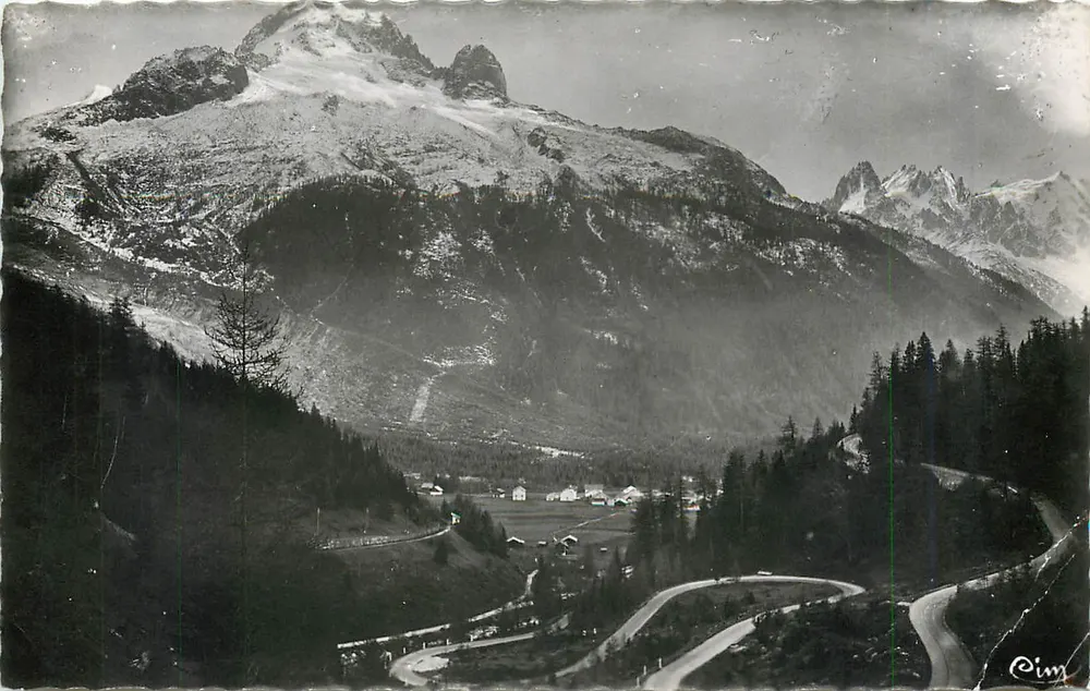 Argentières (Haute-Savoie) — Die Schlangenbahn des Col des Montets — Photo Combier Macon - Vorderseite