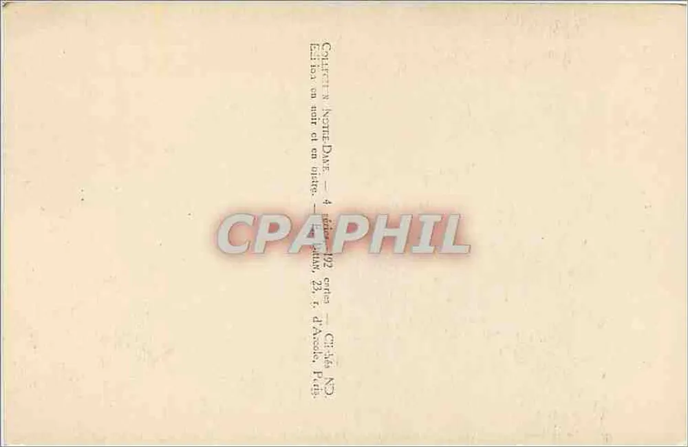 Paris — Notre-Dame — A Nave — ND — 117 E-B - Verso