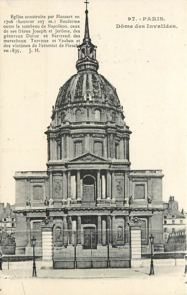 Domek Invalidów — Paryż — L. Boisson, wydawca, 50, rue du Temple - Paryż - Awers