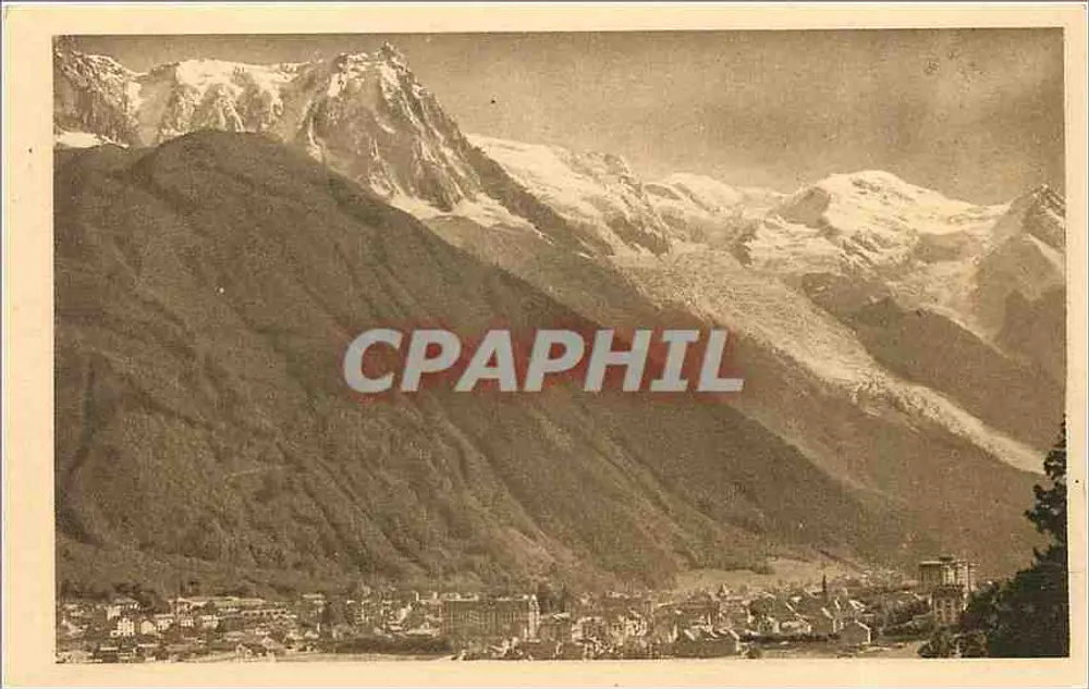 Chamonix-Mont-Blanc — Do Aiguille du Plan ao Aiguille du Goûter — Cie des Arts Photomécaniques - Frente