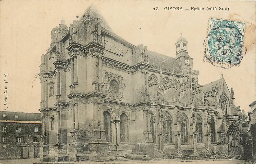 Gisors — Igreja (lado Sul) — A. Bardel, Gisors (Eure) - Frente