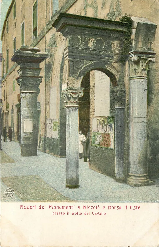 Rudères des monuments à Niccolò et Borso d'Este — Volto del Cavallo — publisher RUBRO, n° 1075 - Front