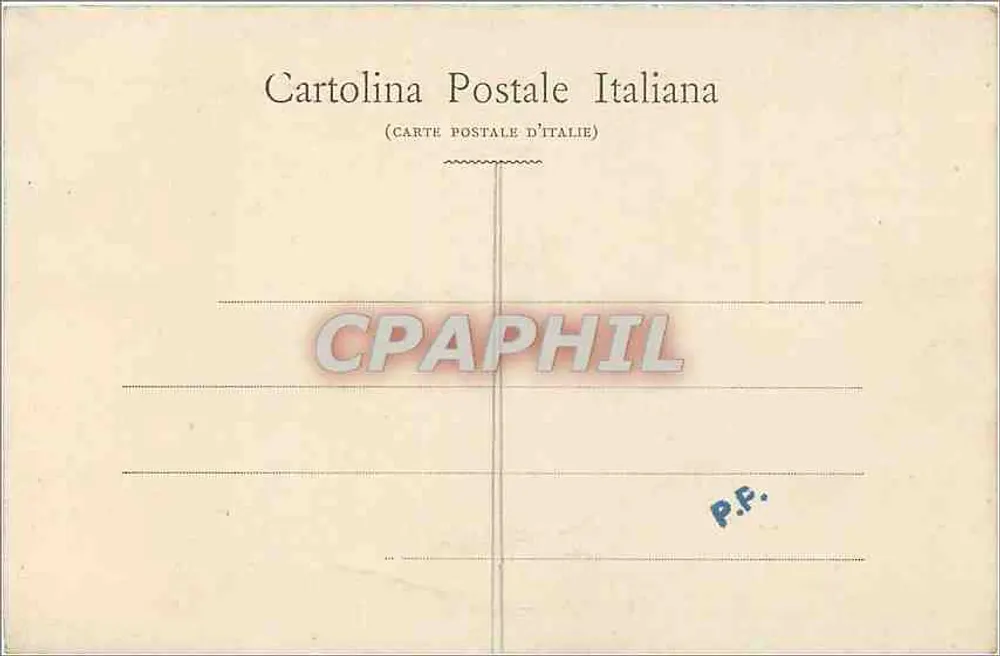 SAN-REMO — Entre os Palmeiras — Cartolina Postale Italiana - Verso