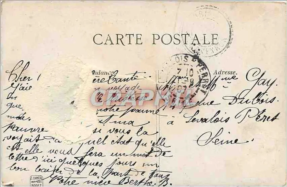 Roquefort (Aveyron) — Intérieur des Caves — éditeur E. CARRE IMPRIMEUR - Rewers