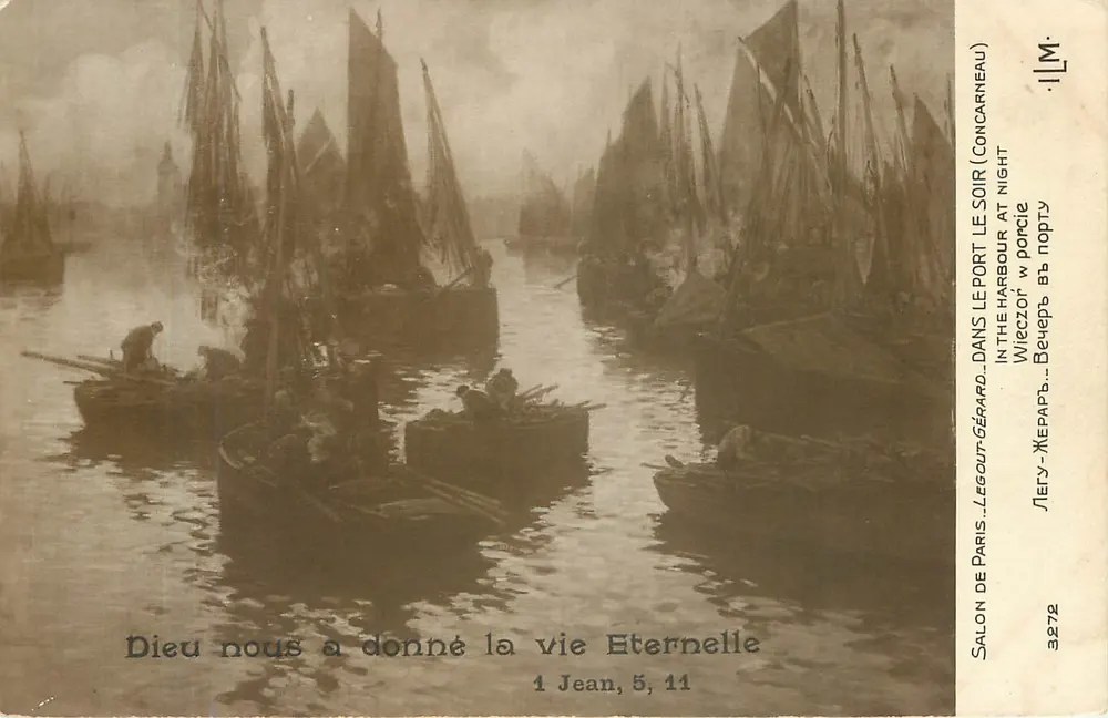 Hafen von Concarneau — Nacht — Salon de Paris, n° 3272 - Vorderseite