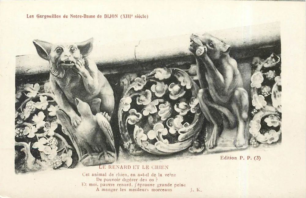 Die Gargoyle der Notre-Dame de DIJON (13. Jahrhundert) — Ausgabe P. P. (3) - Vorderseite