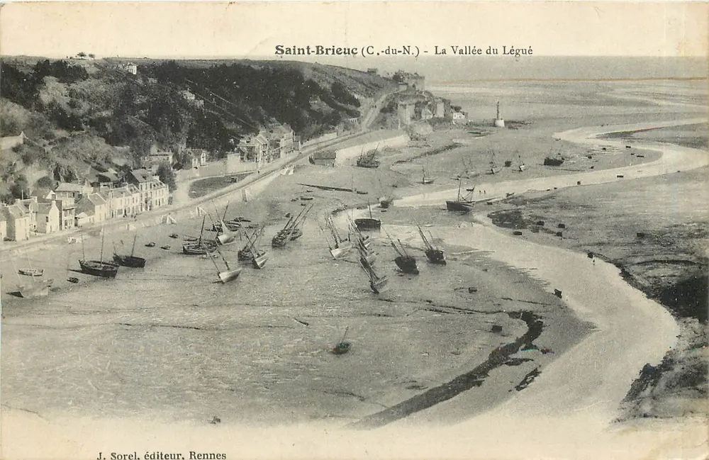 Saint-Brieuc (C.-du-N.) - A Vale do Légué — J. Sorel, editor, Rennes - Frente
