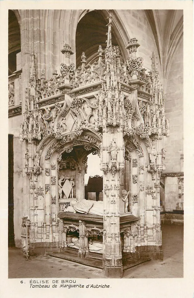 Tombeau de Marguerite d'Autriche — Église de Brou — Édition des Monuments Historiques - Recto