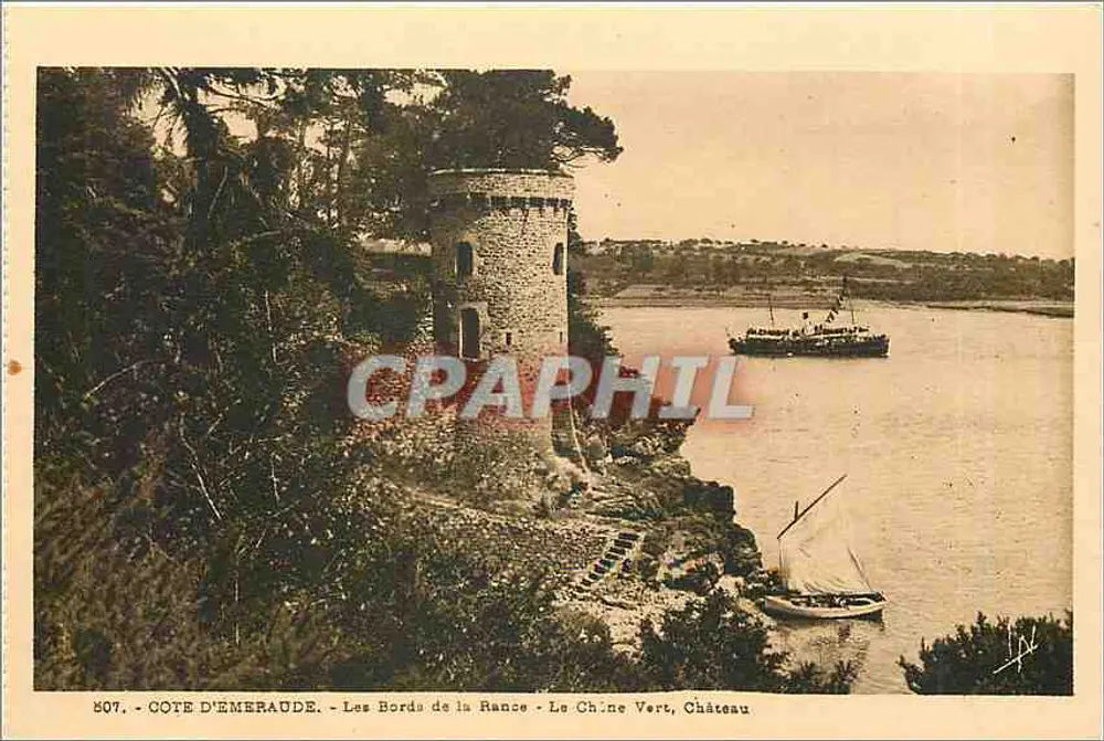 Côte d'Émeraude - Les Bords de la Rance - Le Château Vert, Château - Recto