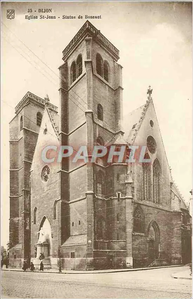 Dijon - Igreja de São João - Estátua de Bossuet - Frente