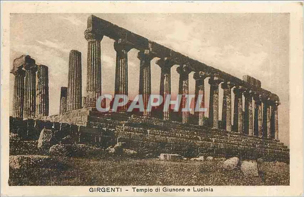 Girgenti - Templo de Junon e Lucinie - Frente