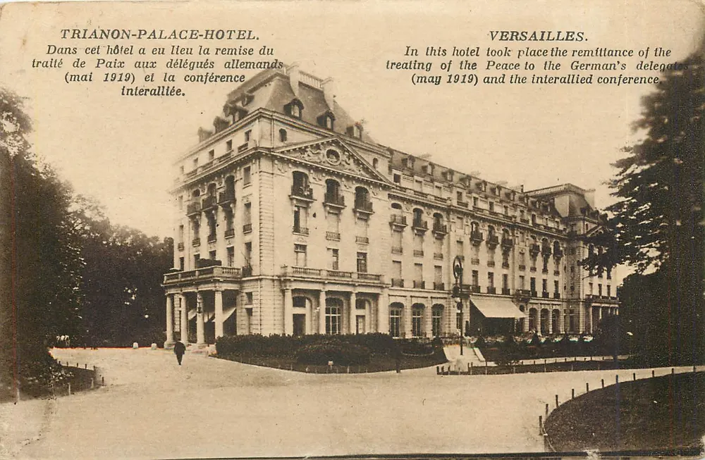 Hôtel Trianon Palace — Versailles — editor M.° Moreau, Éditeur, Versailles - Frente