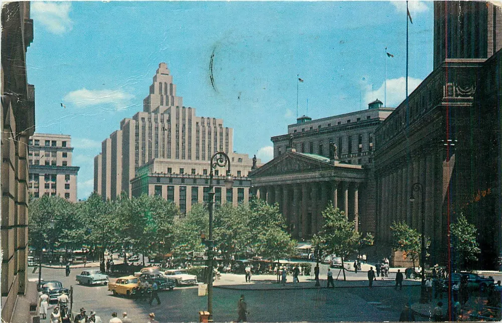Foley Square — Nowy Jork — wydawca SNA LINE, seria NYC159 - Awers