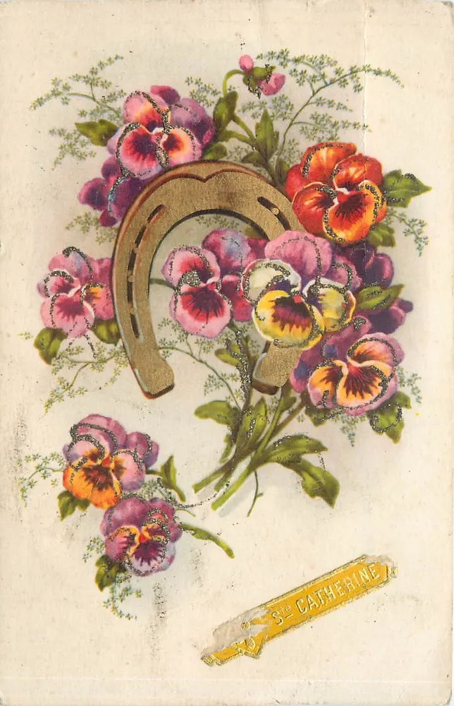 Santa Catarina — Ferradura e flores — Imprime France - Frente