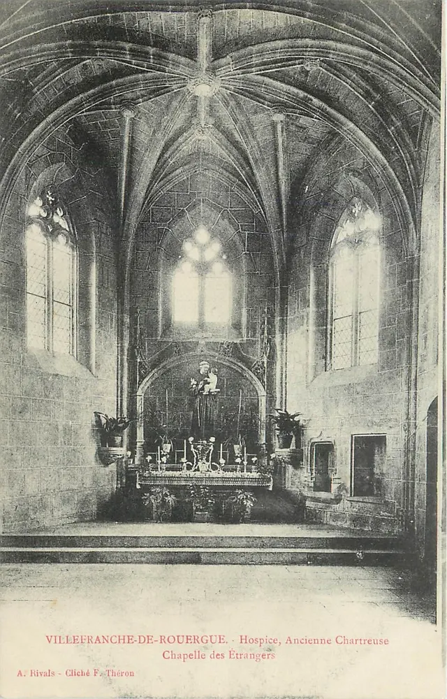 Kapelle der Fremden — Ehemalige Kartäuserabtei — Villefranche-de-Rouergue — A. Rivals - Foto von F. Théron - Vorderseite