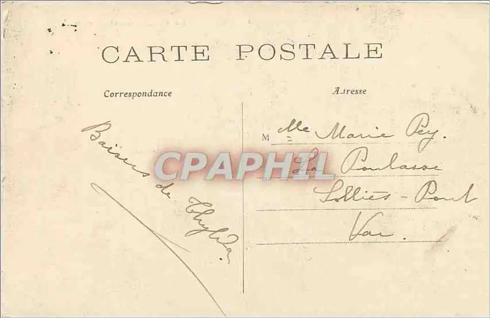 Paris — A Conciergerie — C.M. n°59 - Verso