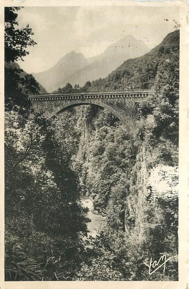 Le Pont Napoléon — Saint Sauveur-les-Bains — Édition Photo Lourdes - Recto