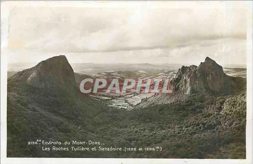 Die Tuilière- und Sanadoire-Felsen — Umgebung des Mont-Dore — Edition La Gégogne, Vichy - Vorderseite