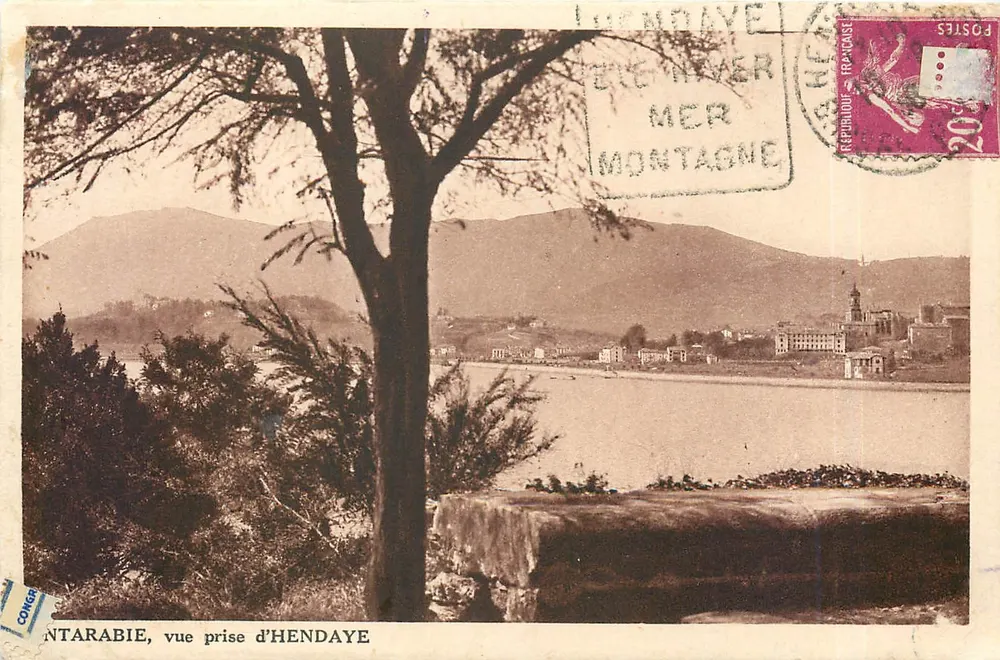 Hendaye — Vista tirada de Hendaye — Editor Concor - Frente