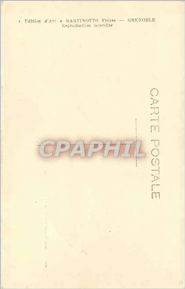 O castelo de Vizyille — Martinotto Frères — Grenoble - Verso