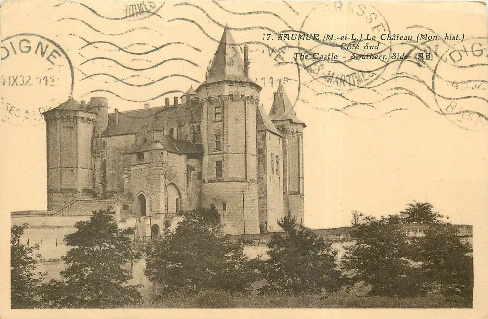 Saumur (M.-et-L.) — O Castelo (Mon. hist.) — Lado Sul — Photo d'Art & Bild, n°17 - Frente