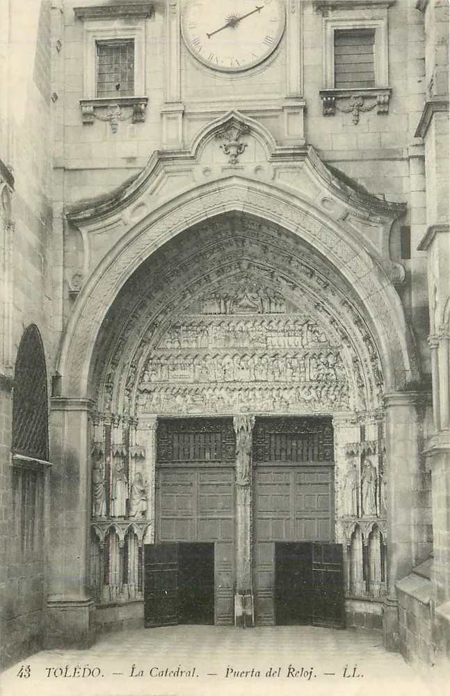 Toléde — A Catedral — Porta do Relógio — LL. - Frente