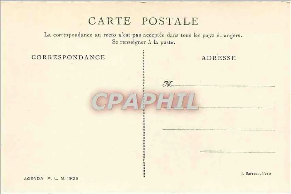 Bonifacio — O Porto — Agenda P.L.M. 1925 - Verso