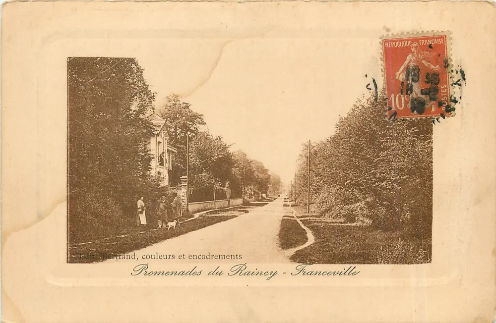 Spaziergänge in Raincy - Franceville — Lith. Perrrand, Farben und Rahmungen - Vorderseite