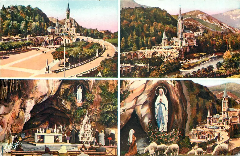 Lourdes — Santuário de Nossa Senhora de Lourdes — Editor Eddlux, n°2 - Frente