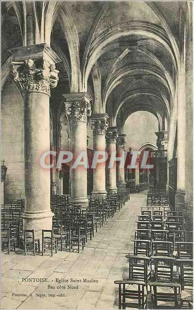 Pontoise - Église Saint-Maclou - Bas côté Nord - Recto