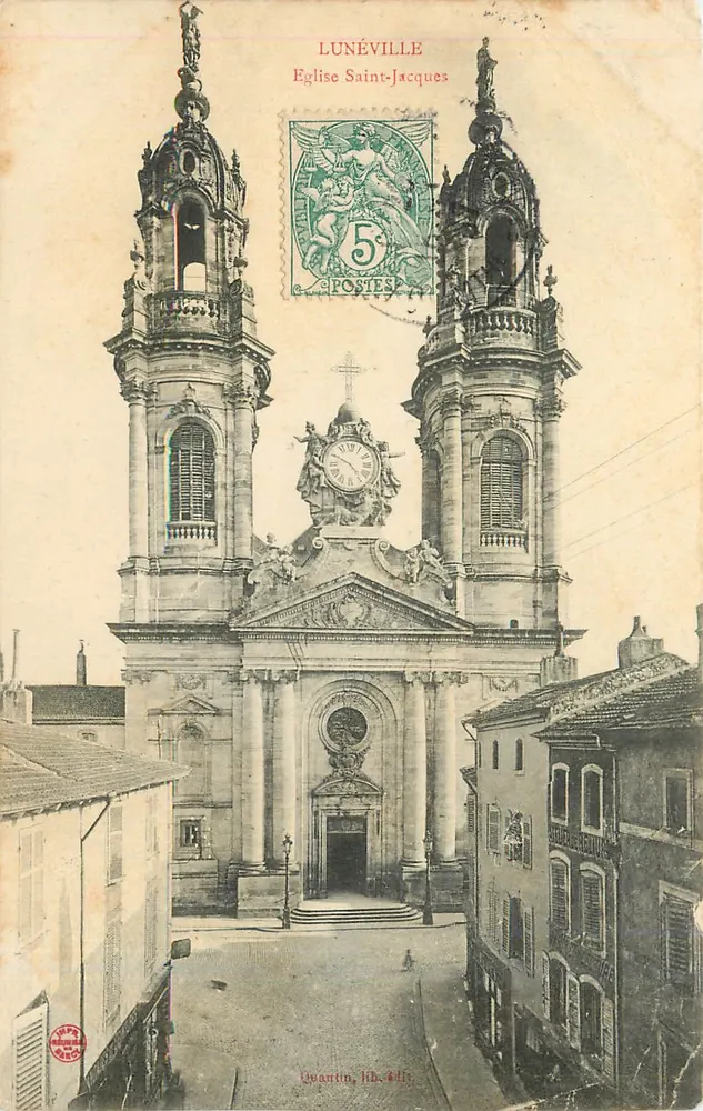 Lunéville — Church of Saint-Jacques — publisher Quentin, no. 441b - Front
