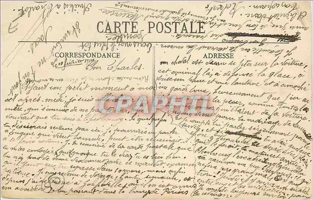 Arredores de Oberbourg - Martinvast - L'Élang - Coleção F. B., Cherbeur - Verso