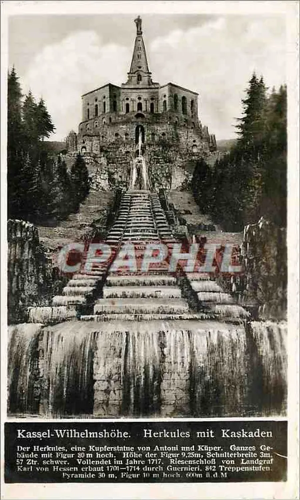 कैसल-विल्हेल्म्सहोए — हर्कुलीज़ साथ कैस्केडेन — कल्टर एंसाट कार्ल थोएरिच्ट - आगे