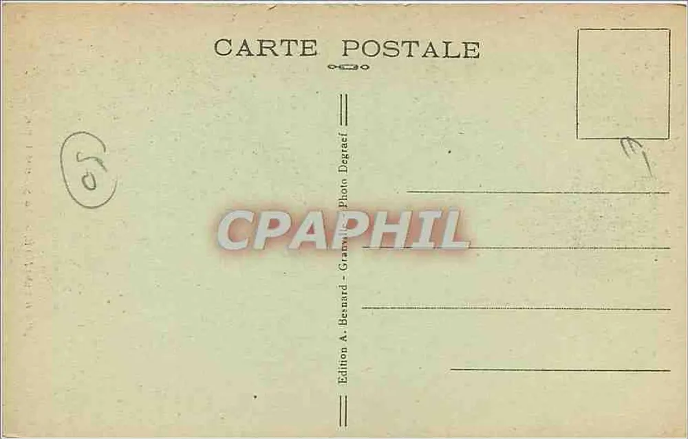 Granville — A Grande Porta — Edição A. Bernard, n°26 - Verso