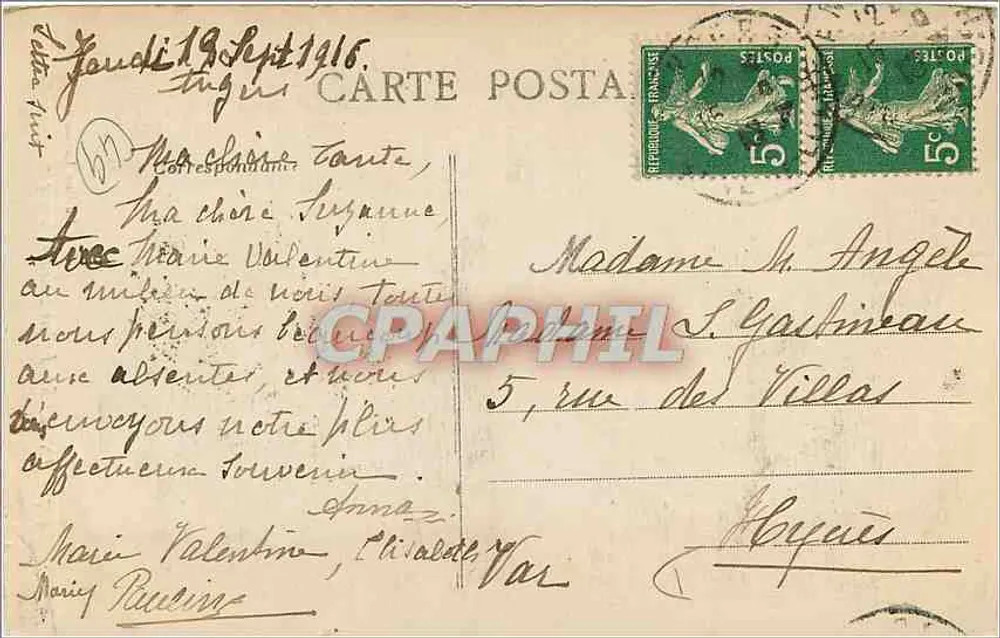Angers - Église Sainte-Thérèse — Édition Laroute, n° 407 - Verso